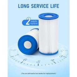 LIFCAUSAL Filtre De Piscine A Ou C (29000e/59900e) Pour Pompe De Piscine INTEX, Lot De 6 Cartouches De Filtre De Piscine, Filtres De Piscine De Type A/C Compatibles Avec Bestway, Piscines Hors Sol Summer Waves Et Pompes (blanc) 7 LIFCAUSAL Filtre De Piscine A Ou C (29000e/59900e) Pour Pompe De Piscine INTEX, Lot De 6 Cartouches De Filtre De Piscine, Filtres De Piscine De Type A/C Compatibles Avec Bestway, Piscines Hors Sol Summer Waves Et Pompes (blanc) -Pompe et filtre de piscine Soldes 65755948 3