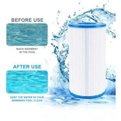 LIFCAUSAL Filtre De Piscine A Ou C (29000e/59900e) Pour Pompe De Piscine INTEX, Lot De 6 Cartouches De Filtre De Piscine, Filtres De Piscine De Type A/C Compatibles Avec Bestway, Piscines Hors Sol Summer Waves Et Pompes (blanc) 8 LIFCAUSAL Filtre De Piscine A Ou C (29000e/59900e) Pour Pompe De Piscine INTEX, Lot De 6 Cartouches De Filtre De Piscine, Filtres De Piscine De Type A/C Compatibles Avec Bestway, Piscines Hors Sol Summer Waves Et Pompes (blanc) -Pompe et filtre de piscine Soldes 65755948 4