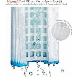 KAEJYIUT Lot De 4 Cartouches De Rechange S1 Pour Filtre De Piscine Intex 29001 - Pour Jardin Extérieur Type S1 PureSpa Easy Set - Cartouches Pour Filtre à Jacuzzi - Filtre S1 -Pompe et filtre de piscine Soldes 65853171 3