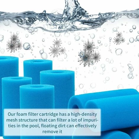 KAEJYIUT Filtre éponge Type A, Filtre Piscine En Mousse, Filtre Mousse Piscine Filtre éponge Pré-Filtre Mousse Cartouche éponge Lavable, Réutilisable. (4 Pièces) 3 KAEJYIUT Filtre éponge Type A, Filtre Piscine En Mousse, Filtre Mousse Piscine Filtre éponge Pré-Filtre Mousse Cartouche éponge Lavable, Réutilisable. (4 Pièces) – Image 3