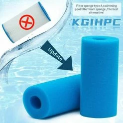 KAEJYIUT Filtre éponge Type A, Filtre Piscine En Mousse, Filtre Mousse Piscine Filtre éponge Pré-Filtre Mousse Cartouche éponge Lavable, Réutilisable. (4 Pièces) 9 KAEJYIUT Filtre éponge Type A, Filtre Piscine En Mousse, Filtre Mousse Piscine Filtre éponge Pré-Filtre Mousse Cartouche éponge Lavable, Réutilisable. (4 Pièces) -Pompe et filtre de piscine Soldes 65853234 5