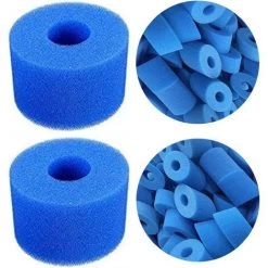AOUGO S1 Cartouche Filtrante éponge Pour Intex Type S1, Filtre Pour Filtres De Spa Intex, Pour Intex 29011E Pure Spa Cartouche Filtrante Réutilisable En Mousse Lavable Pour Bain à Remous Type S1 (Type S1-2pcs) -Pompe et filtre de piscine Soldes 65870157 5