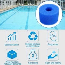DONTODENT Piscine Filtre Eponge Eponge Mousse Lavable Pour Filtre à Bain à Remous 10.8x7.3x4cm 6pcs Surf & Diving-Piscines Et Accessoires-Piscine Accessoires 8 DONTODENT Piscine Filtre Eponge Eponge Mousse Lavable Pour Filtre à Bain à Remous 10.8x7.3x4cm 6pcs Surf & Diving-Piscines Et Accessoires-Piscine Accessoires -Pompe et filtre de piscine Soldes 66197816 4