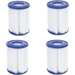 PESCE Filtre De Piscine Type 2, Convient Pour Bestway 58094 - Cartouche De Filtre De Piscine, Facile à Mettre En Place (4 Pièces)