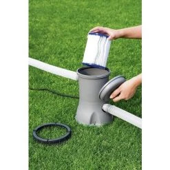 PESCE Filtre De Piscine Type 2, Convient Pour Bestway 58094 - Cartouche De Filtre De Piscine, Facile à Mettre En Place (4 Pièces) -Pompe et filtre de piscine Soldes 66359551 3