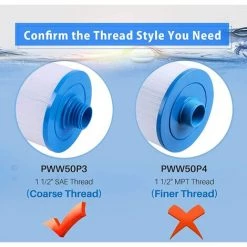 JUNJUN 2 Filtres De Spa Pour Filtre De Bain À Remous Pleatco Pww50, Filtre De Spa Pour Filtre De Remplacement Unicel 6Ch-940 Spa Business Whirlpool -Pompe et filtre de piscine Soldes 66369879 4
