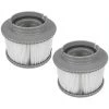 FVO Filtre De Piscine Gonflable Pour MSpa Spa Filtre De Piscine Filtre De Piscine Gonflable Gris Style Ancien, 2 Pièces