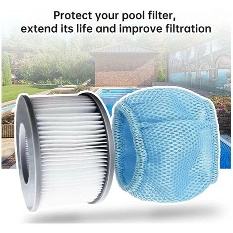 FVO Filtre De Piscine Sac En Filet Pour MSpa Spa Filtre De Piscine Filtre De Piscine Gonflable Pour Modèles 2020-2 Pièces 4 FVO Filtre De Piscine Sac En Filet Pour MSpa Spa Filtre De Piscine Filtre De Piscine Gonflable Pour Modèles 2020-2 Pièces – Image 4
