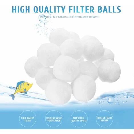 ECHOO 700g / 8L Boules De Filtre De Piscine, Balles Filtrantes,Média Filtre à Fibres Pour Piscine Filtres à Sable Filtrage De L'eau,Écologique, Léger Et Durable 2 ECHOO 700g / 8L Boules De Filtre De Piscine, Balles Filtrantes,Média Filtre à Fibres Pour Piscine Filtres à Sable Filtrage De L'eau,Écologique, Léger Et Durable – Image 2