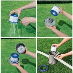 GRID COOL Lot De 4 Cartouches Filtrantes Pour Piscine, Filtre VI Pour Piscine, Jacuzzi, Miami, Vegas, Monaco, Palm Springs, Taille 6-58323 -Pompe et filtre de piscine Soldes 66757759 4