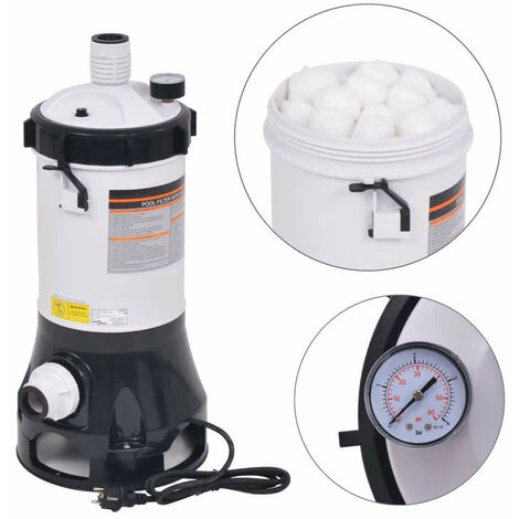 LES TENDANCES Pompe Filtrante De Piscine 185 W 4,4 M³/h 2 LES TENDANCES Pompe Filtrante De Piscine 185 W 4,4 M³/h – Image 2