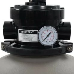 LES TENDANCES Filtre à Sable Pour Piscine Avec Vanne 4 Positions Gris 350 Mm -Pompe et filtre de piscine Soldes 66903208 3