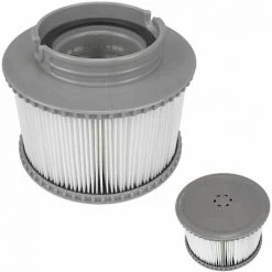 FLETéçA Lot De 2 Cartouches Filtrantes Pour Piscine, Accessoires De Filtre De Nettoyage De Piscine Gonflable De Rechange Pour Spa, Cartouche De Filtre Antimicrobienne Pour Spa Facile à Installer -Pompe et filtre de piscine Soldes 66969566 3