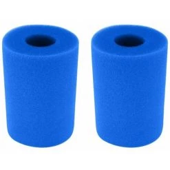 HABIENTôT Filtre Éponge, Éponge De Cartouche Filtrante, éponge De Filtre De Piscine, Cartouche De Remplacement Lavable Réutilisable, Filtre D'éponge De Filtre De Bain à Remous 2 Pièces 20x10cm, Oi-FRIS