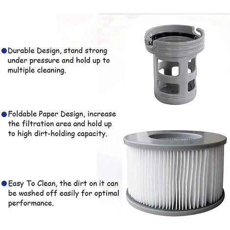 KARTOKNER 1 Bases Cartouches Filtrantes Pour Piscines Gonflables MSPA - Adaptateur De Base Vissable Pour Cartouche Filtrante MSPA - Kit De Mise à Niveau - Filtre Pour Sous-marins Et Spa Chauds 4 KARTOKNER 1 Bases Cartouches Filtrantes Pour Piscines Gonflables MSPA - Adaptateur De Base Vissable Pour Cartouche Filtrante MSPA - Kit De Mise à Niveau - Filtre Pour Sous-marins Et Spa Chauds – Image 4