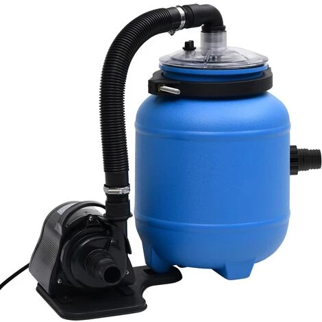 TRUE DEAL Pompe De Filtration De Piscine Noir Et Bleu 4 M³/h 4 TRUE DEAL Pompe De Filtration De Piscine Noir Et Bleu 4 M³/h – Image 4