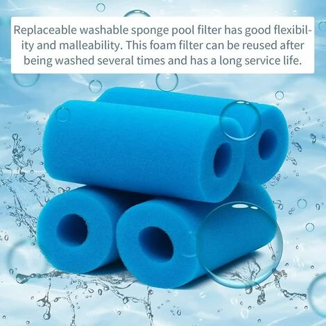 THSINDE Filtre éponge De Type A, Filtre De Piscine En Mousse, Filtre En Mousse De Piscine Filtre éponge Pré-filtre En Mousse Cartouche éponge Lavable Et Réutilisable. (4 Chambres) 2 THSINDE Filtre éponge De Type A, Filtre De Piscine En Mousse, Filtre En Mousse De Piscine Filtre éponge Pré-filtre En Mousse Cartouche éponge Lavable Et Réutilisable. (4 Chambres) â Image 2