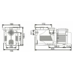 SILENP Copy Of Bomba Piscina Aspire 50 | Puissance: 0,75 CV /220V -Pompe et filtre de piscine Soldes 67399429 4