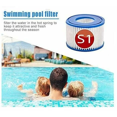 GRID COOL Lot De 4 Cartouches De Rechange S1 Pour Filtre De Piscine Intex 29001 - Pour Jardin Extérieur Type S1 PureSpa Easy Set - Cartouches Pour Filtre à Jacuzzi - Filtre S1 4 GRID COOL Lot De 4 Cartouches De Rechange S1 Pour Filtre De Piscine Intex 29001 - Pour Jardin Extérieur Type S1 PureSpa Easy Set - Cartouches Pour Filtre à Jacuzzi - Filtre S1 – Image 4