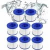 GRID COOL Lot De 8 Cartouches Filtrantes De Rechange Pour Spa Hot Tub/Clever Spa - Avec Filetage à Vis - Pour Spa-N1407535/filtre Pour Mspa,Pour Spa Pool Filtre Kit D'entretien