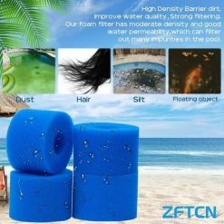 ECHOO 4 Filtres De Piscine En Mousse Filtre Pour Type S1 - Filtre En Mousse Pour Spa, Piscine - Réutilisables Et Lavables - Éponge De Filtration De Type S1 9 ECHOO 4 Filtres De Piscine En Mousse Filtre Pour Type S1 - Filtre En Mousse Pour Spa, Piscine - Réutilisables Et Lavables - Éponge De Filtration De Type S1 -Pompe et filtre de piscine Soldes 67595096 5