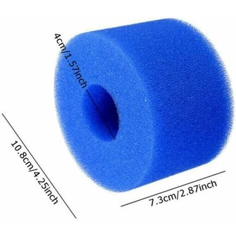 QERSTA 8 Pièces Éponge Filtrante Type S1, Cartouche De Filtre En Mousse, Mousse Pour Filtre Piscine, Réutilisables Et Lavables, Filtre En Mousse Pour Spa, Piscine, Jacuzzi 2 QERSTA 8 Pièces Éponge Filtrante Type S1, Cartouche De Filtre En Mousse, Mousse Pour Filtre Piscine, Réutilisables Et Lavables, Filtre En Mousse Pour Spa, Piscine, Jacuzzi – Image 2