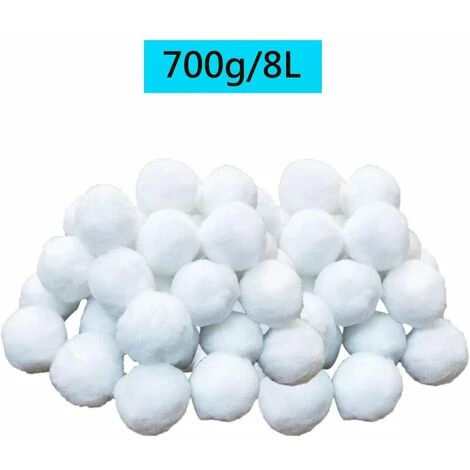QERSTA Boules De Filtre De Piscine, Balles Filtrantes,Média Filtre à Fibres Pour Piscine Filtres à Sable Filtrage De L'eau. (Blanc) 2 QERSTA Boules De Filtre De Piscine, Balles Filtrantes,Média Filtre à Fibres Pour Piscine Filtres à Sable Filtrage De L'eau. (Blanc) – Image 2