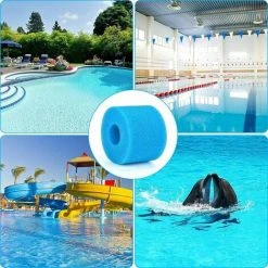 4PCSéponge Filtrante Type S1, Cartouche De Filtre En Mousse, Mousse Pour Filtre Piscine, Réutilisables Et Lavables, Filtre En Mousse Pour Spa, Piscine, Jacuzzi,Tanètue -Pompe et filtre de piscine Soldes 67649843 5