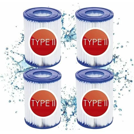 Fei Yu 4 Cartouches De Filtre De Piscine Type II - For Bestway De Type Ii - Convient Pour Bestway 58383 58387 - Cartouche Filtrante Pour Piscine Bestway 530/800 Gal/h. 1 Fei Yu 4 Cartouches De Filtre De Piscine Type II - For Bestway De Type Ii - Convient Pour Bestway 58383 58387 - Cartouche Filtrante Pour Piscine Bestway 530/800 Gal/h.