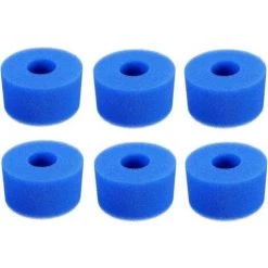 ENLENK Éponge En Mousse De Rechange Pour Filtre De Piscine Compatible Avec In-tex Type S1, Filtre à Cartouche En éponge Réutilisable Et Lavable Pour Spa Jacuzzi Spa (6 Pièces)