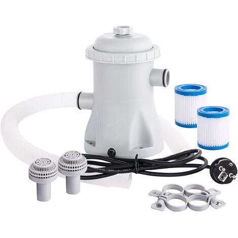 SUPERSELLER Jardin Piscine Pompe De Filtration De Piscine 330 GPH Pompe à Eau électrique Pour Pataugeoire Avec 2 Cartouches De Filtre De Piscine Pompes De Piscine Hors Sol Petite Pompe De Filtration De Piscine 1 SUPERSELLER Jardin Piscine Pompe De Filtration De Piscine 330 GPH Pompe à Eau électrique Pour Pataugeoire Avec 2 Cartouches De Filtre De Piscine Pompes De Piscine Hors Sol Petite Pompe De Filtration De Piscine