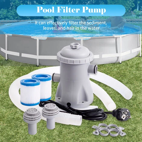 SUPERSELLER Jardin Piscine Pompe De Filtration De Piscine 330 GPH Pompe à Eau électrique Pour Pataugeoire Avec 2 Cartouches De Filtre De Piscine Pompes De Piscine Hors Sol Petite Pompe De Filtration De Piscine 3 SUPERSELLER Jardin Piscine Pompe De Filtration De Piscine 330 GPH Pompe à Eau électrique Pour Pataugeoire Avec 2 Cartouches De Filtre De Piscine Pompes De Piscine Hors Sol Petite Pompe De Filtration De Piscine – Image 3