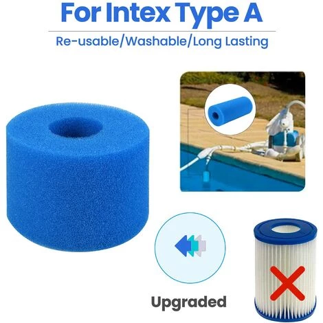 FLYME Éponge Filtrante Type A, Lot De 4 Filtres De Piscine, Filtre Éponge Cartouche, Mousse Pour Filtre Piscine, Réutilisables Et Lavables, Pour Spa, Piscine 5 FLYME Éponge Filtrante Type A, Lot De 4 Filtres De Piscine, Filtre Éponge Cartouche, Mousse Pour Filtre Piscine, Réutilisables Et Lavables, Pour Spa, Piscine – Image 5