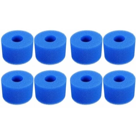 YOOUYIDA 8 Pièces Éponge Filtrante Type S1, Cartouche De Filtre En Mousse, Mousse Pour Filtre Piscine, Réutilisables Et Lavables, Filtre En Mousse Pour Spa, Piscine, Jacuzzi 1 YOOUYIDA 8 Pièces Éponge Filtrante Type S1, Cartouche De Filtre En Mousse, Mousse Pour Filtre Piscine, Réutilisables Et Lavables, Filtre En Mousse Pour Spa, Piscine, Jacuzzi