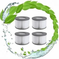 GRID COOL Filtres De Rechange Pour Mspa Cartouche Filtrante,pour Sous-Marins Et Spa Chauds,Convient Pour Tous Les Jacuzzis Actuels,pour Piscines Gonflables - Modèle à Partir De 2020 (4pièces)