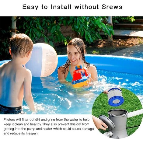 BRIDAY Filtre Filtre VI Pour Bestway, Filtre De Bain à Remous, Filtre De Piscine Pour Paris, 2 Filtres 4 BRIDAY Filtre Filtre VI Pour Bestway, Filtre De Bain à Remous, Filtre De Piscine Pour Paris, 2 Filtres – Image 4