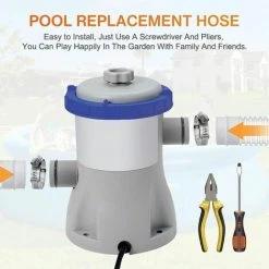 GRID COOL Tuyau De Rechange Pour Piscine De 1,25 Po De Diamètre Pour Piscines Hors Terre, Piscine Avec Pince Métallique Pour Pompe De Filtre Intex Ou Tuyaux De 3,2 Cm - 1,5 Mètre De Long (Paquet De 2)LO-Ron 9 GRID COOL Tuyau De Rechange Pour Piscine De 1,25 Po De Diamètre Pour Piscines Hors Terre, Piscine Avec Pince Métallique Pour Pompe De Filtre Intex Ou Tuyaux De 3,2 Cm - 1,5 Mètre De Long (Paquet De 2)LO-Ron -Pompe et filtre de piscine Soldes 68492653 5