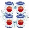 Cisea 4 Cartouches De Filtre De Piscine Type II - For Bestway De Type Ii - Convient Pour Bestway 58383 58387 - Cartouche Filtrante Pour Piscine Bestway 530/800 Gal/h.
