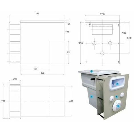 FILTRINOV Mur Filtrant équipé D'un By-pass Et D'un électrolyseur Au Sel 2 FILTRINOV Mur Filtrant équipé D'un By-pass Et D'un électrolyseur Au Sel – Image 2