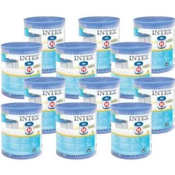12 Cartouches De Filtration H - Intex - Blanc